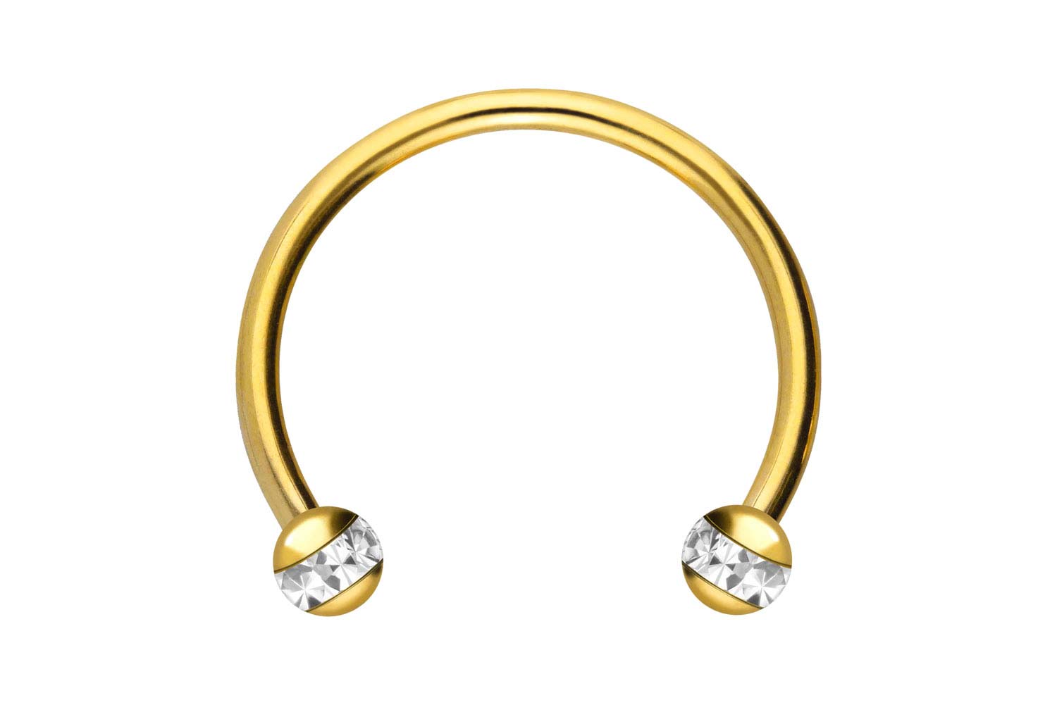 Chirurgenstahl Hufeisenring Piercing EPOXY-RING-KUGELN